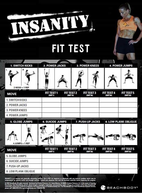 how hard is the insanity fit test|insanity fit test pdf.